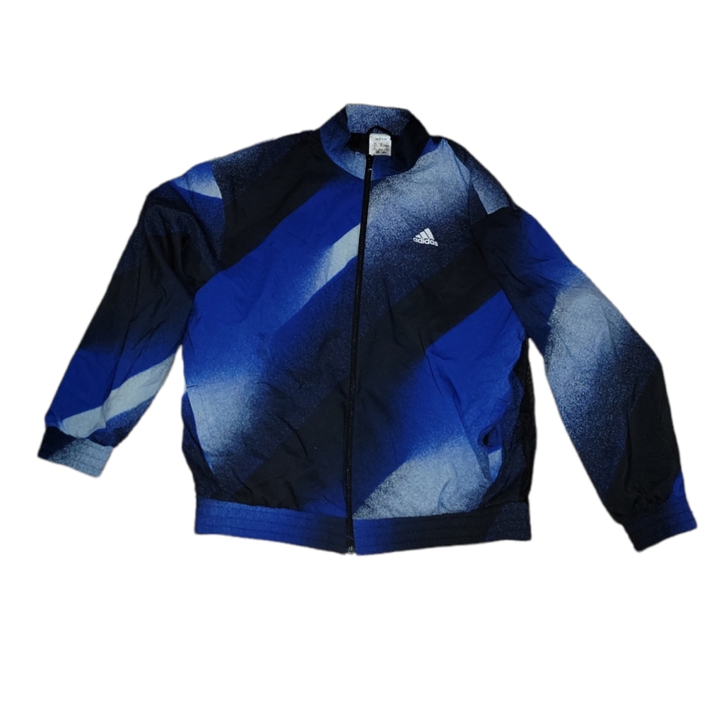 M Adidas blue wind breaker
